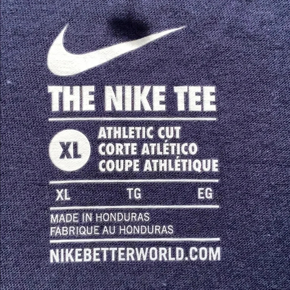 Nike Tee TShirt Navy Blue Swoosh Logo Sz XL NWT - Picture 5 of 10